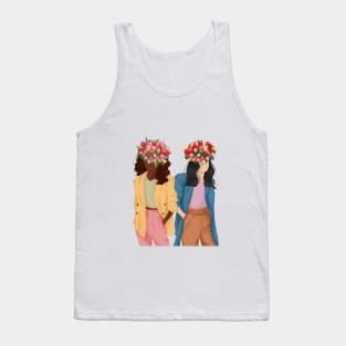 Tulip Girls Illustration 4 Tank Top